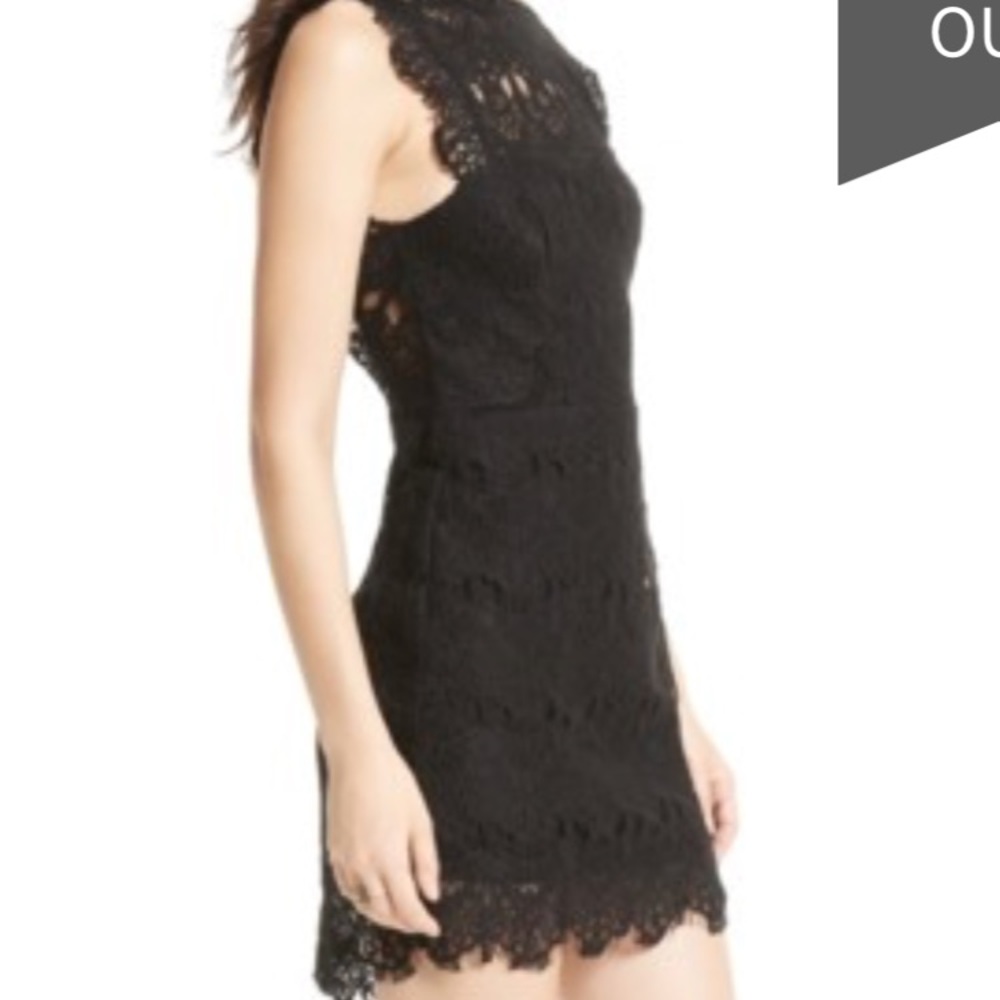 💕NWT Free People Daydream Lace Dress, Black, L